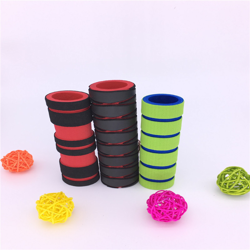 供应健身器材橡塑发泡海绵管 双色研磨童车NBR手把套管