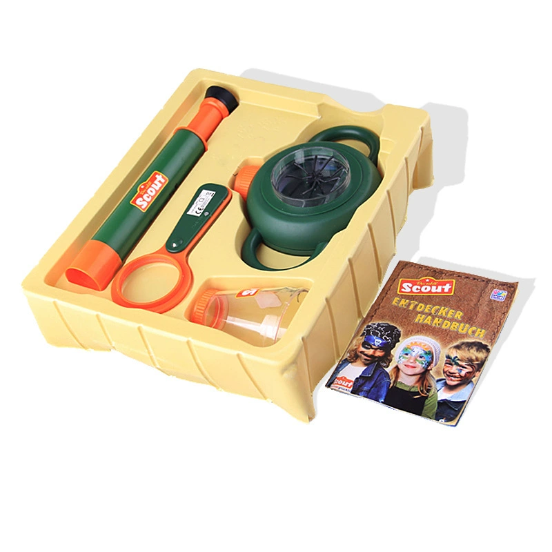 Производитель Детский костюм приключенческая игрушка увеличительное стекло телескоп двустороннее насекомое биологический зритель портативный HD