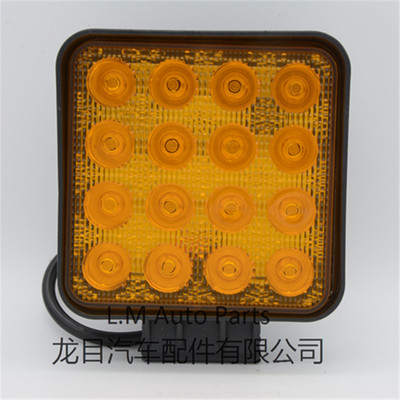 厂家直销LED工作灯/越野车灯/工程车灯 射灯 方形48W黄光