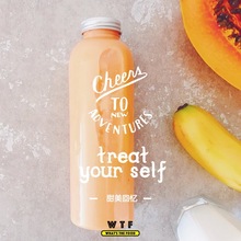 500ml �X�w��֭ƿ ͸��PET����ƿ �A���λ���ˮ���� С��(LG055)