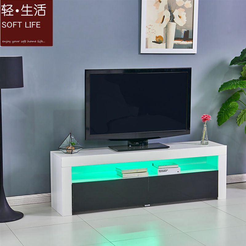 Moderno simple TV gabinete LED resalte visual gabinete pequeño apartamento dormitorio sala de estar barato TV gabinete fábrica al por mayor image 7