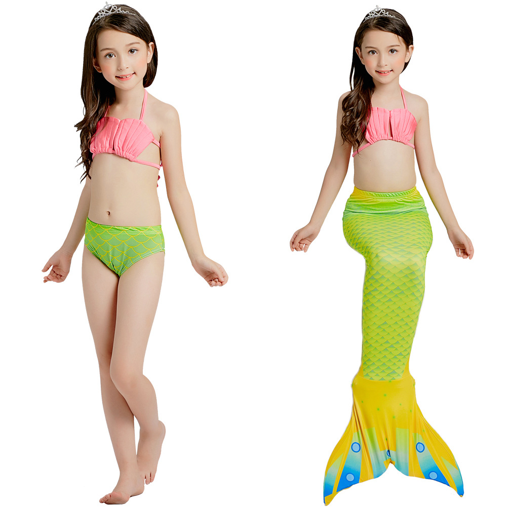 Yy5067#shell+candy green mermaid skirt