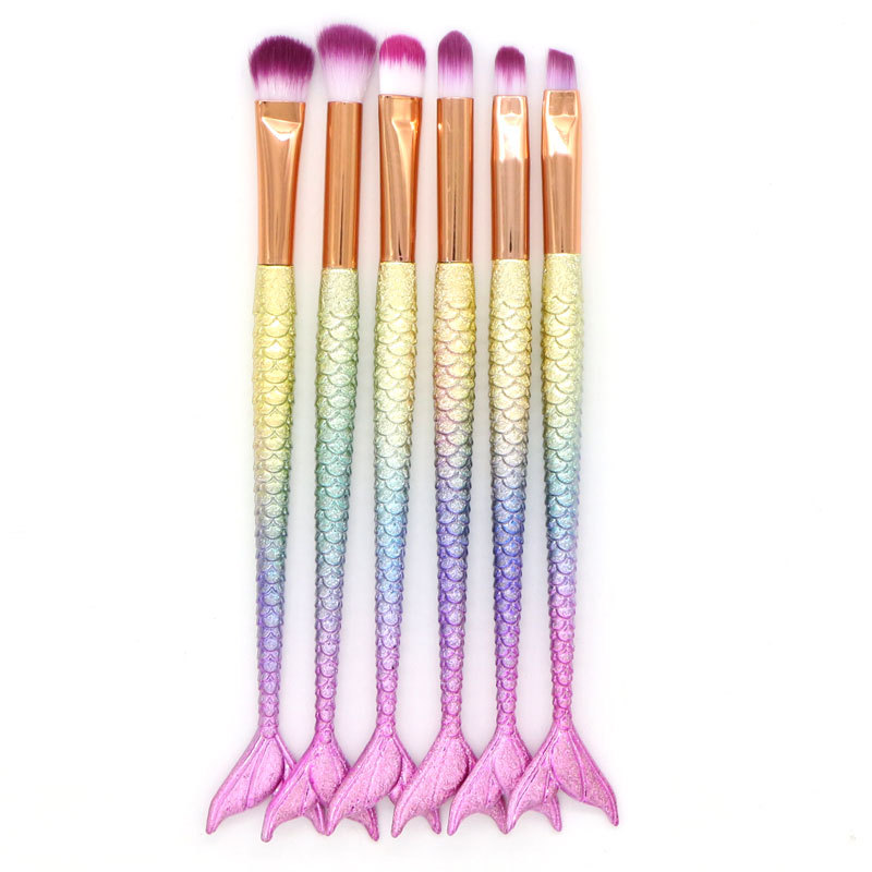 Fashion Artificial Fiber Plastic Handgrip Makeup Brushes 1 Set display picture 2