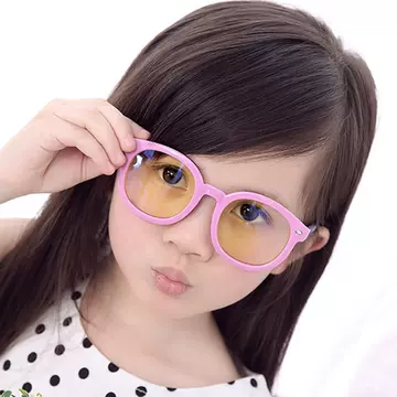 Children's Internet Glasses Anti-blue Light Radiation Glasses Korean Style Large Frame Computer Goggles Flat Glasses for Boys and Girls - ShopShipShake