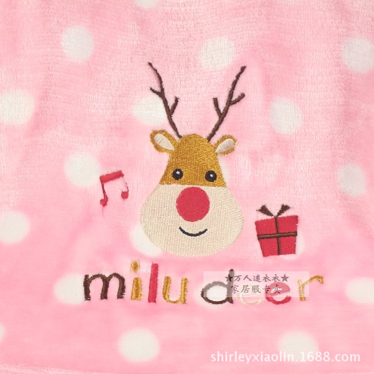 粉色 鹿 童毯 (33)