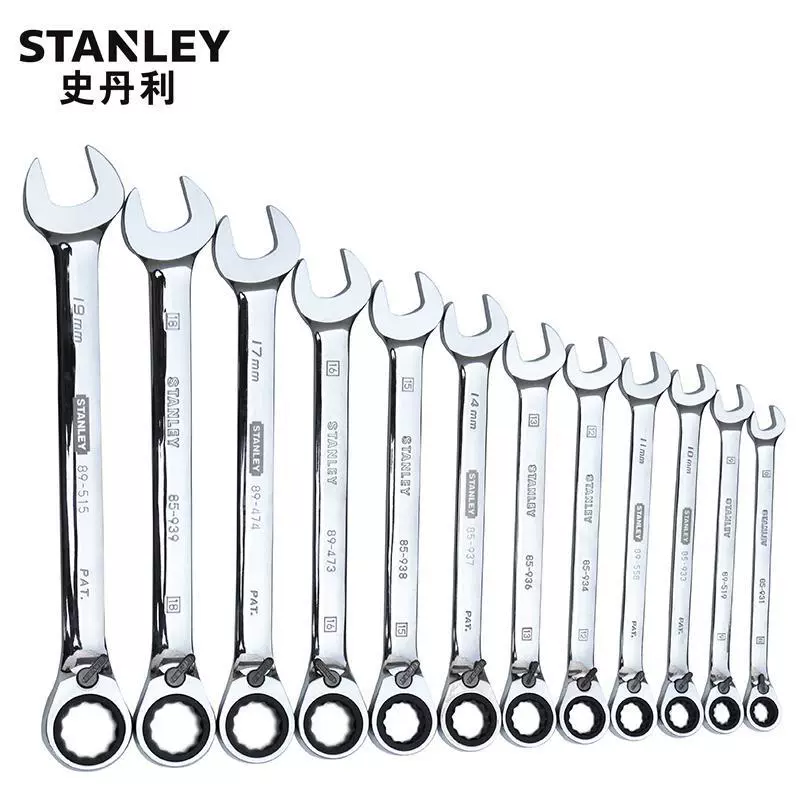 Шипованный колесный ключ Stanley двойного назначения большой размер 15 мм открытая цветок цветок ключ авто ремонт инструмент YT-00760