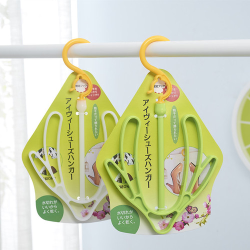 Wholesale balcony shoe drying rack, shoe drying rack, double hook plastic rack, multi-purpose drying rack, clothes hanger, shoe drying hook