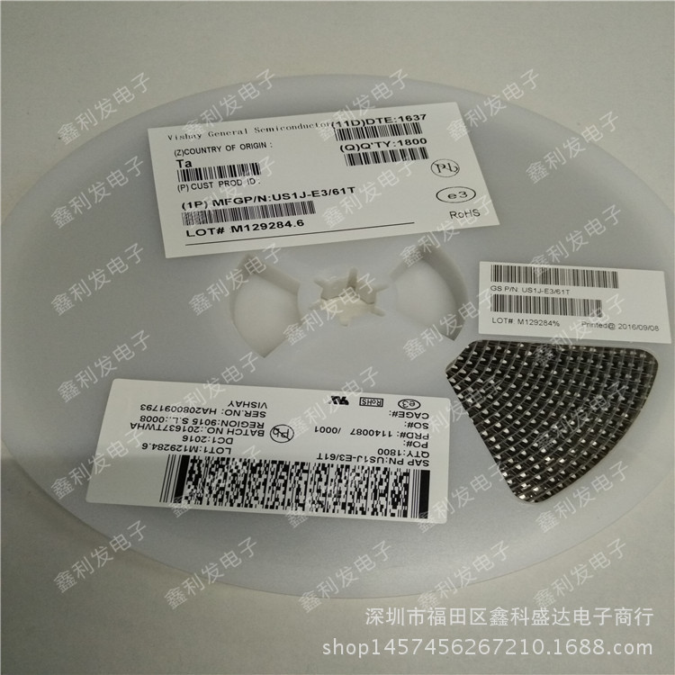 US1J-E3/61T VISHAY SMA 丝印UJ 贴片快恢复二极管 国产 US1J-阿里巴巴