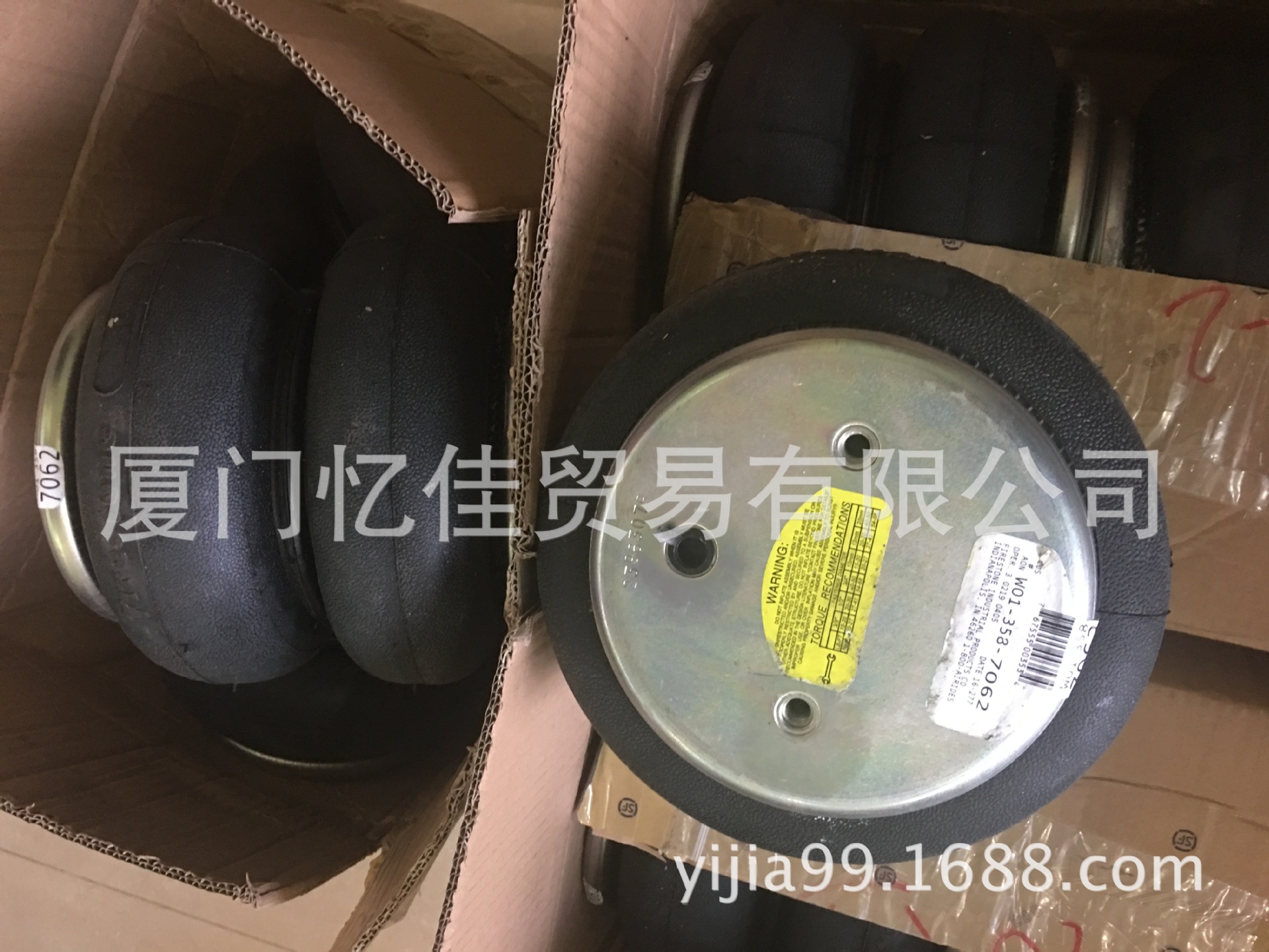 FIRESTONE原装气囊W01-358-7062 橡胶弹簧 气动隔振器 气囊缓冲器