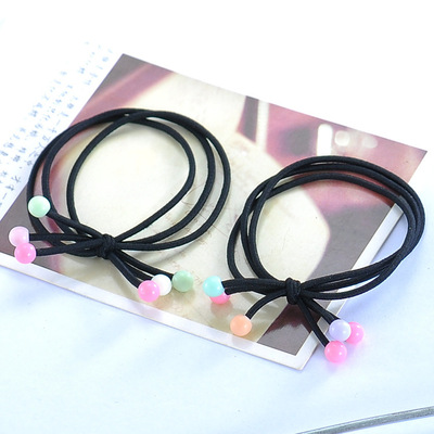 Red Tousheng new pattern black Tie rubber string Hairpin Korean Edition manual weave Simplicity Ladies Jewelry wholesale