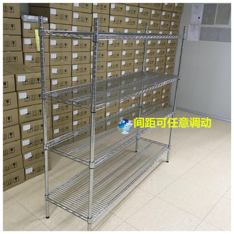 现货供应拆装自由组合服装货架防静电镀铬货架不锈钢碳钢线网货架