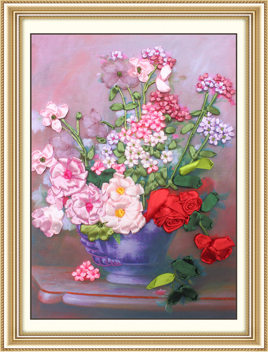 Oujin nianhua cinta bordado fábrica directa color impresión colgante pintura flor fragancia borracho sueño sala de estar entrada Decoración