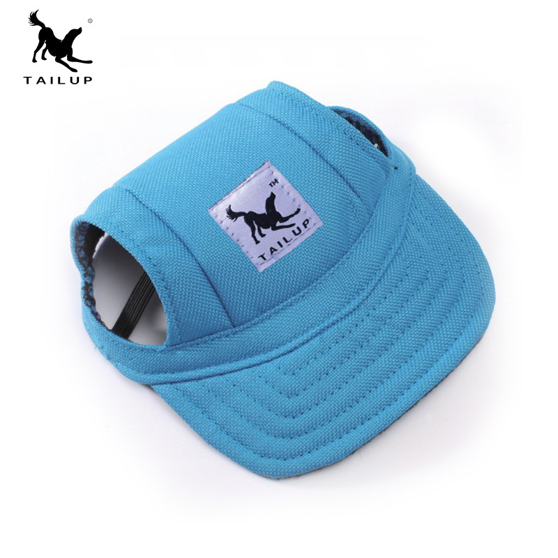 爆款供應(yīng)彩色帆布狗帽子 小中大泰迪鴨舌帽時(shí)尚寵物用品工廠貨源