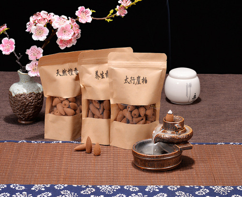 Manufacturer direct sales Reverse Incense Reverse Incense Beans Sandalwood Agarwood Sage Agarwood Reverse Incense 40 pieces/pack