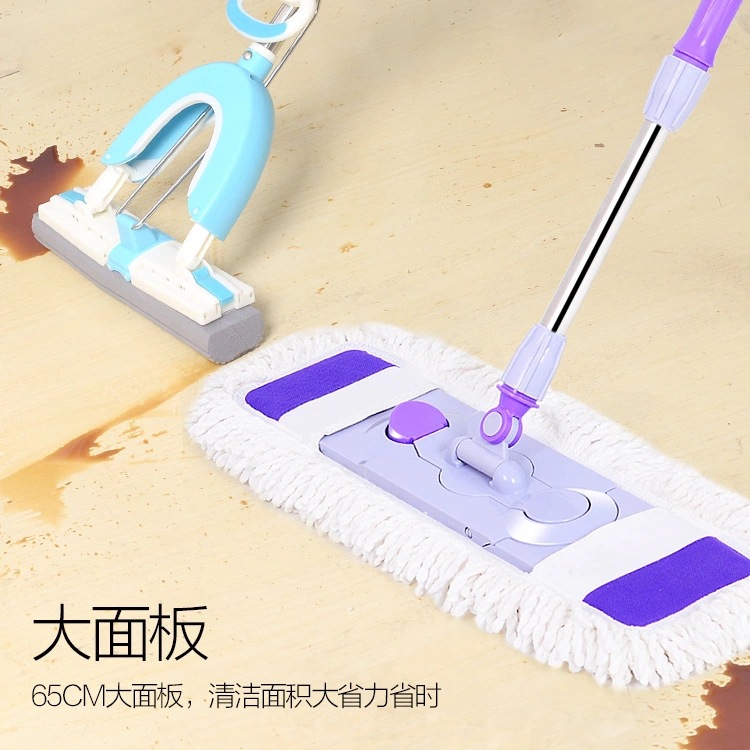 Large Dust mop Flat Mop Wood floor Mop mop household Mop Flat mop Cotton Horizontal push