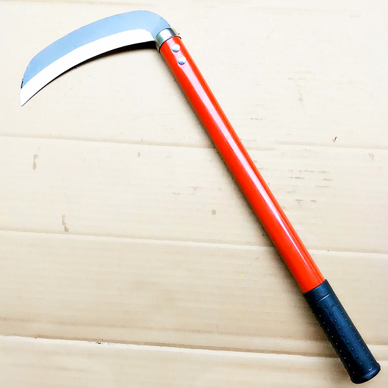 园林铁柄镰刀割草刀割麦刀厂家批发农用月牙镰刀agricultural sic