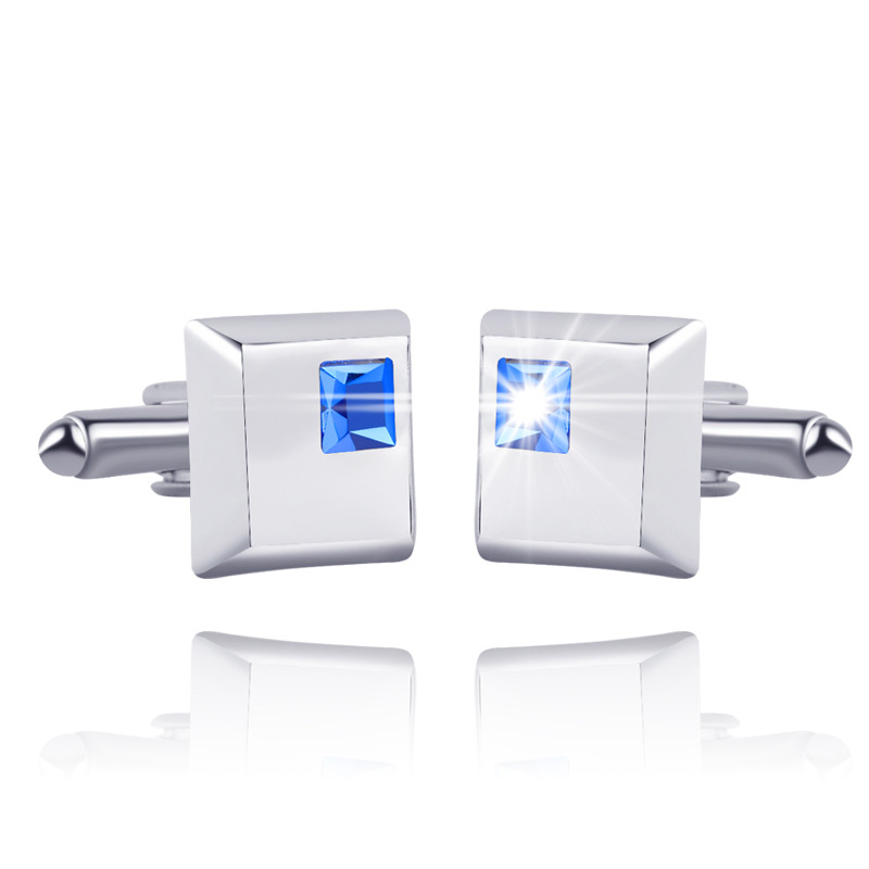 New Fashion Diamond Cufflinks display picture 1