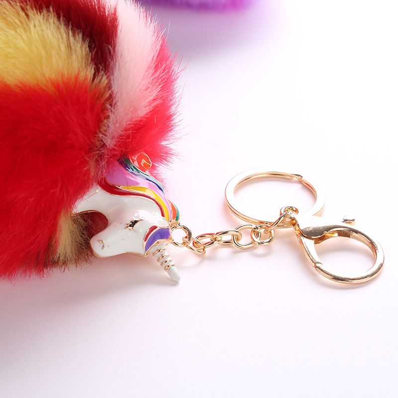 50g Weight Keychain Classification 1 Piece Quantity Daily Occasion Plush, Metal Material Unisex Gender Cute, Sweet Style 1 Piece Cute Sweet  Plush Metal Unisex Keychain 2