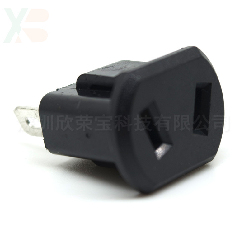 AC电源插座 卡入式澳式/国标插座 工业插座接线座 6H带卡位家电铜