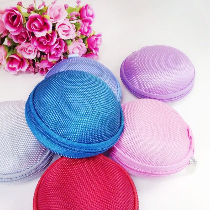 创意生产eva耳机包移动数据线收纳盒圆耳机收纳盒椭圆包可定制
