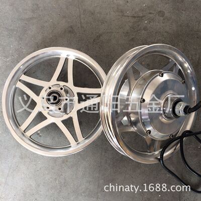 36/48v12寸无刷有齿电机马达无刷轮毂电机碟刹121/2*21/4外胎|ru