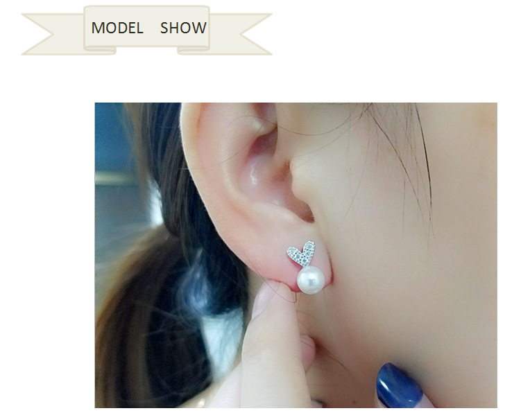Korea Silver plating earring(Beads finished product)NHDY0162-Beads finished product