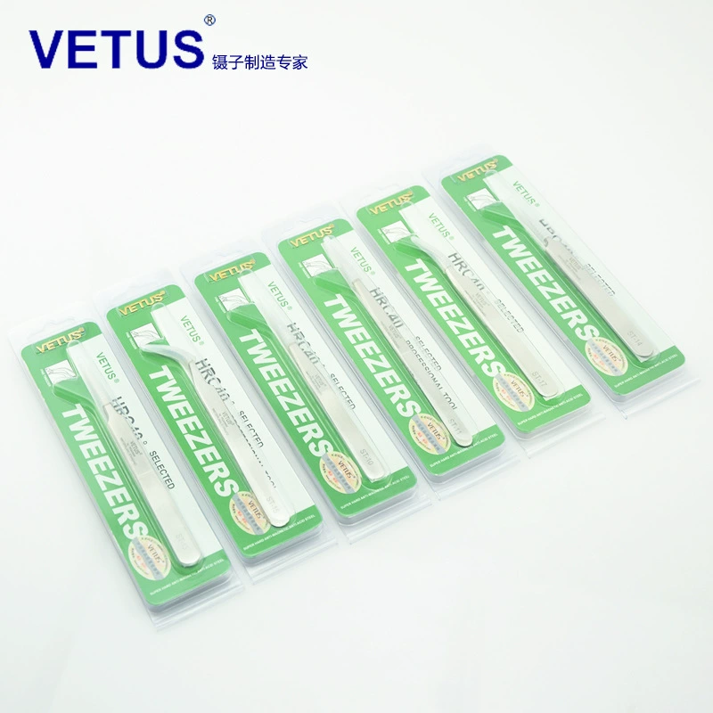 Оригинальные товары VETUS SP ST-15 Прямой локоть для прививки ресниц в Птичьем гнезде сбор волос Высокоточный Пинцет из нержавеющей стали
