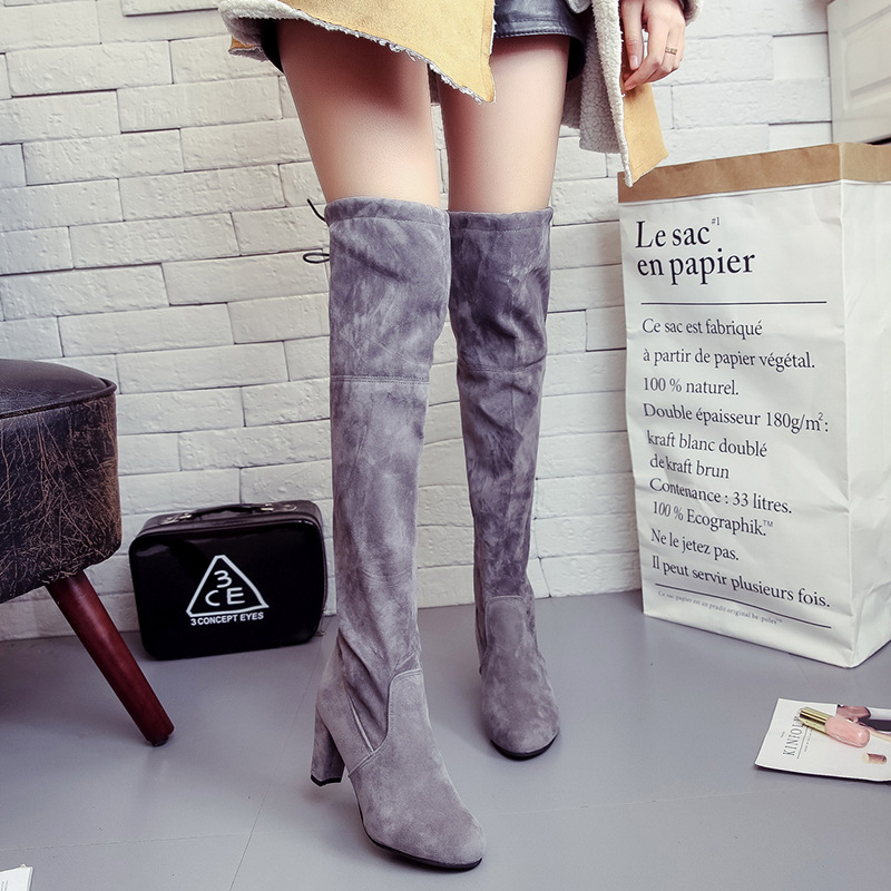 Bottes femme en Daim - Ref 3354742 Image 40