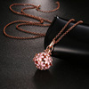Two-color aromatherapy, small bell, necklace from pearl, 180pcs