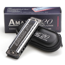 孔声10孔口琴十孔布鲁斯蓝调乐器成人演奏初学者入门C调AM-20D琴