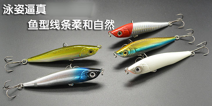 Sinking Minnow Fishing Lures Hard Plastic Baits Fresh Water Bass Swimbait Tackle Gear