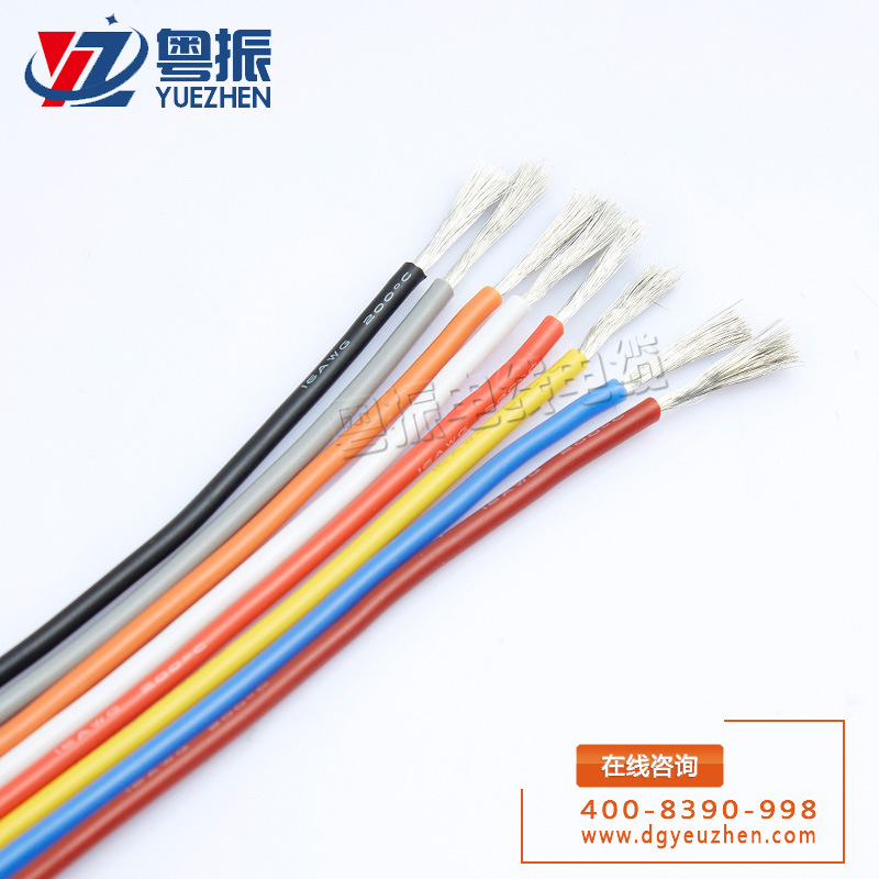 Cable de silicona extra suave 8AWG amarillo y verde