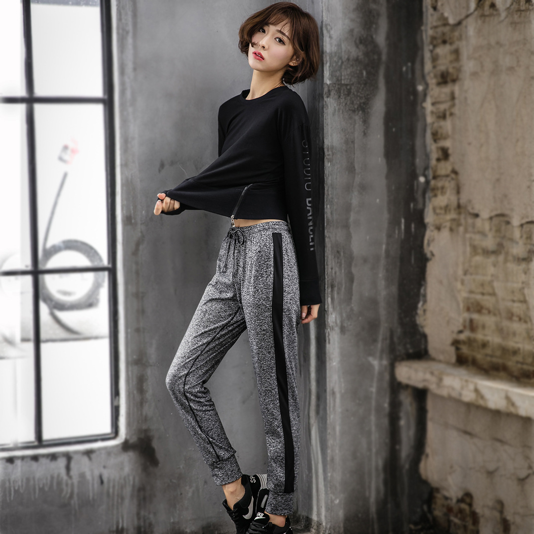 スポーツパンツ レディース ロングパンツ 新作 秋冬 韓国風 ランニング フィットネス ヨガパンツ ナイロン 伸縮性 ハーレムパンツ ゆったり カジュアルパンツ