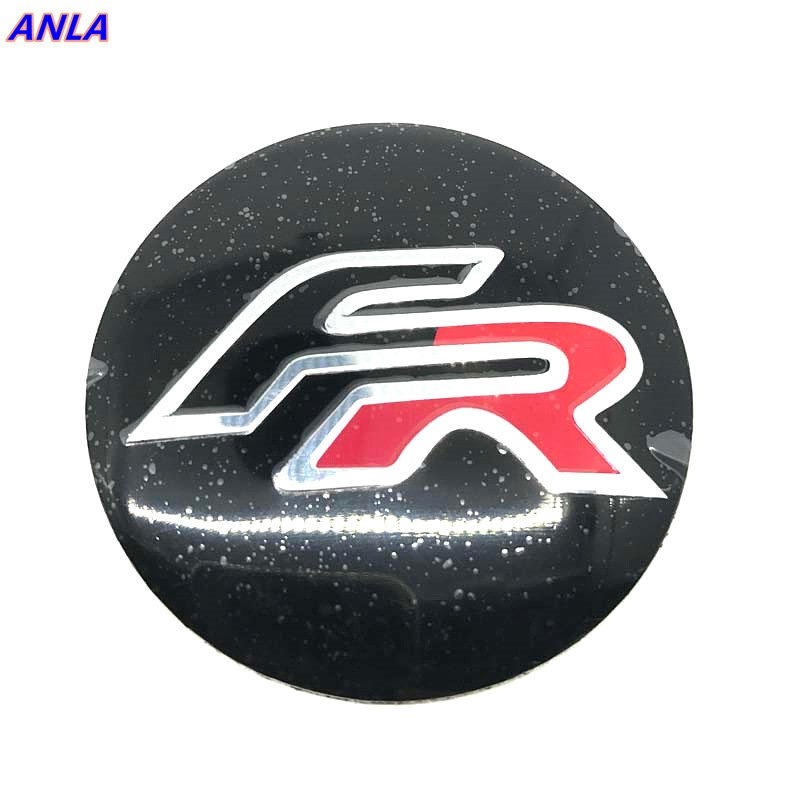 汽车轮毂盖贴标 FR个性改装标 轮毂贴 56mm