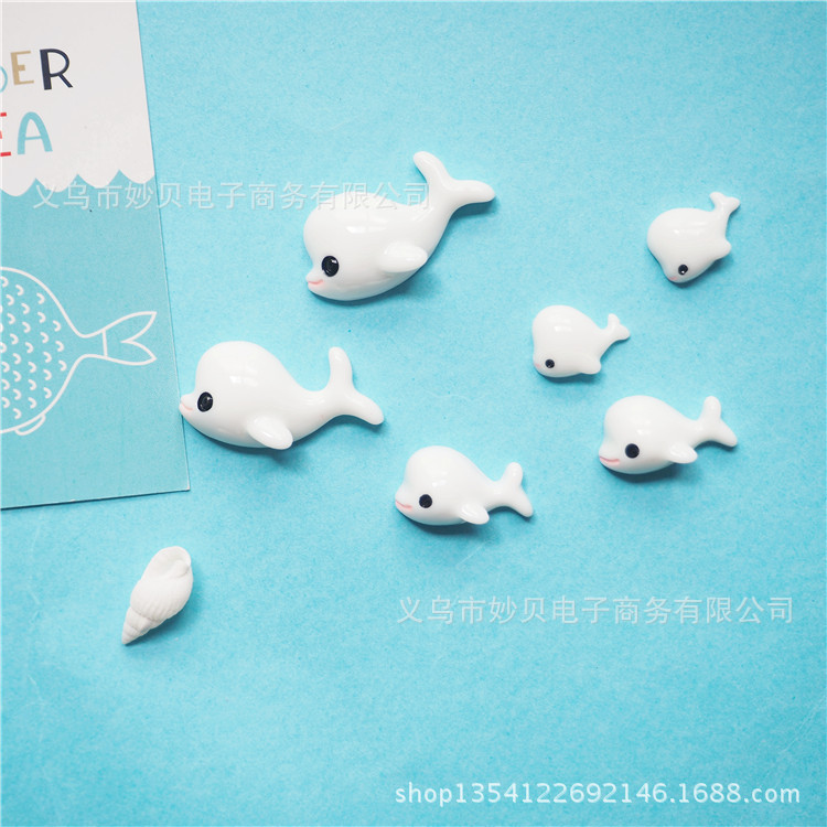 海洋樹脂配件海豚貼片水晶奶油手機殼滴膠手镯diy飾品配件