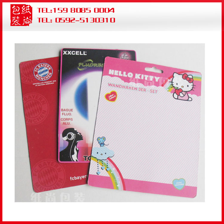 厦门彩卡、吊牌、纸卡、牛皮纸卡 服装吊牌 袜子吊牌