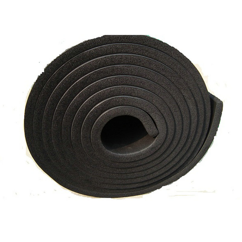 华美黑色阻燃橡塑板管道保温棉，隔音隔热材料选择