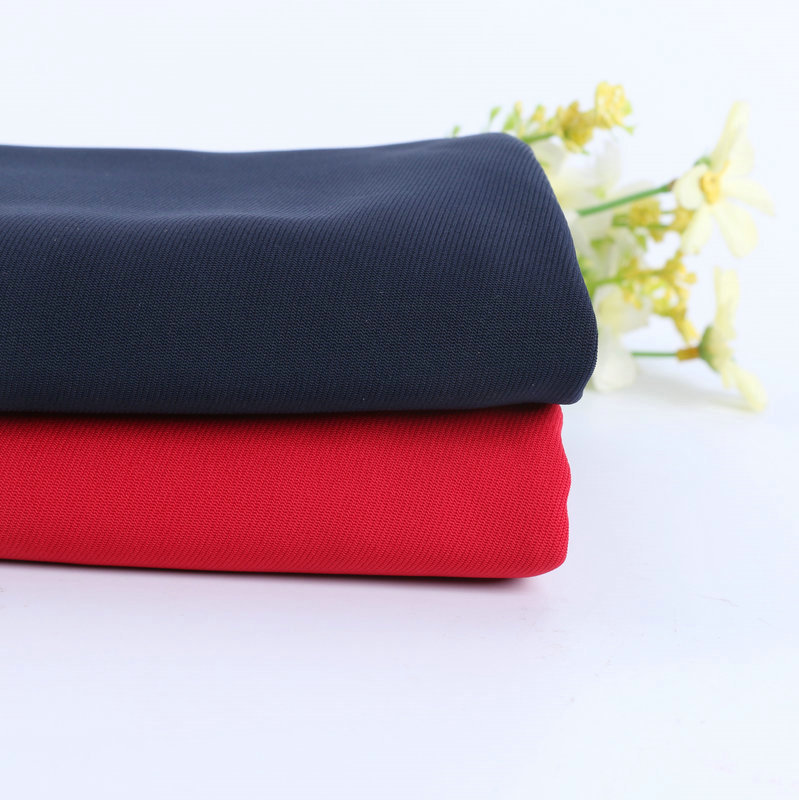 厂家现货供应长丝布直贡四面弹西装面料 秋冬套装服饰布料批发