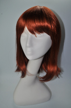 Estilo europeo y americano cos / party peluca popular fiesta cubierta de cabeza de fábrica cabello liso