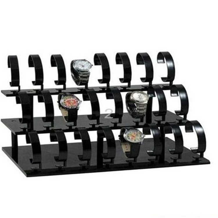 透明亚克力手表展示架碗表架  展示架梯形支架 多层陈列道具