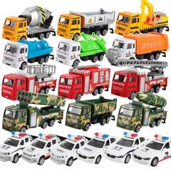 【Small Order Best Products】Environmentally Friendly Police Car Concrete Mixer Fire Engine Cement Truck Educational Toy Car