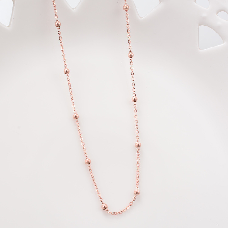 Inlay, Inlaid Gold Design Geometric Titanium Steel Inlaid Shell Inlaid Gold Necklace