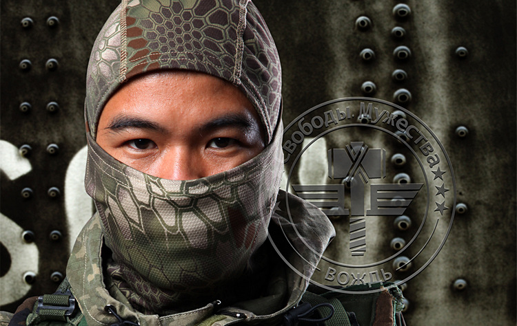 Jefe de camuflaje Ninja sombrero de secado rápido transpirable deportes bufanda al aire libre a prueba de viento a prueba de arena camuflaje bufanda