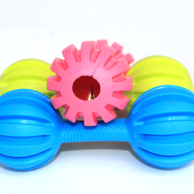 Mascota TPR de juguete de goma barra lineal nuevo perro molar mordedura molar dientes perro entrenamiento juguete