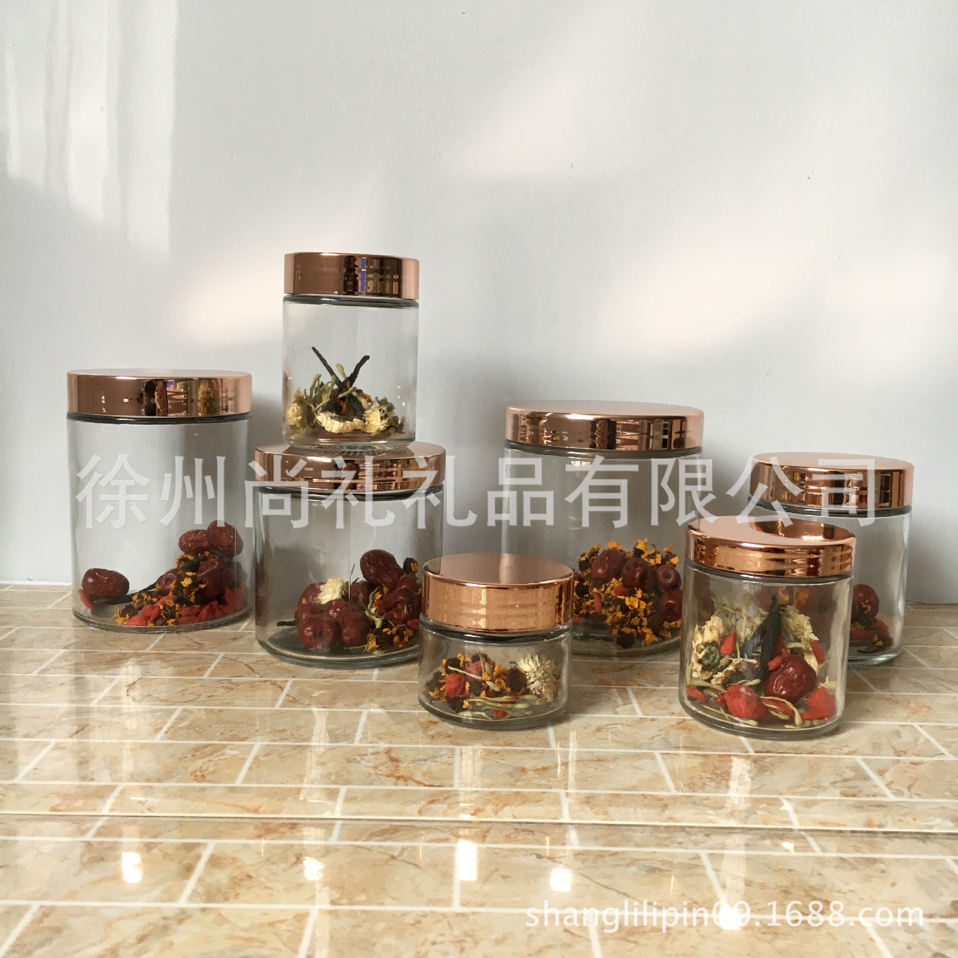 花茶密封玻璃瓶 喜糖 麦芽糖玻璃瓶干果储物罐 蜂蜜罐现货销售