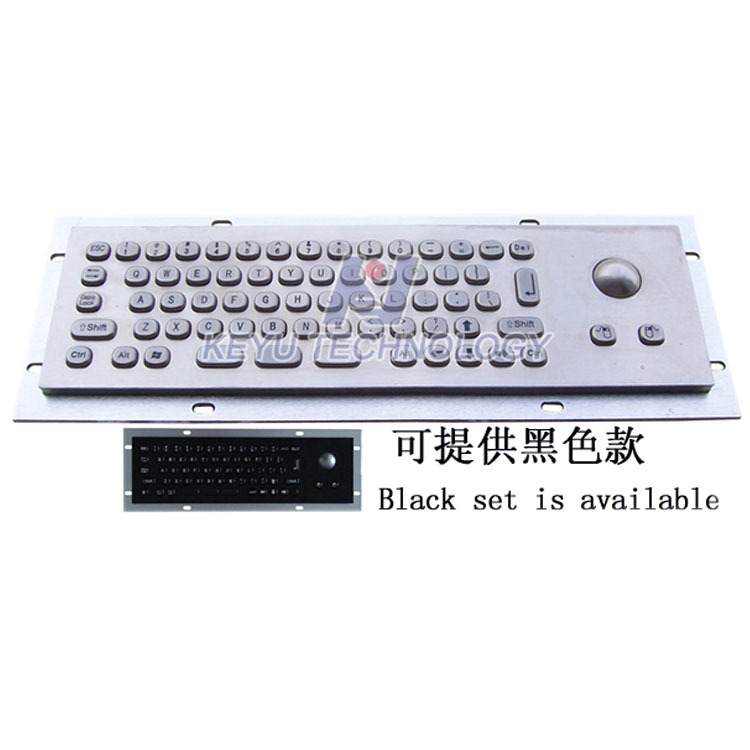 嵌入式工业键盘带轨迹球KY-PC-MINI-T金属密码键盘