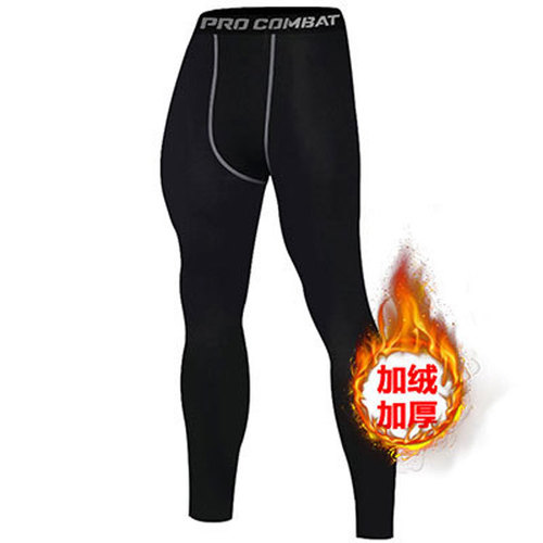 Men's athletic tight leggings for basketball, football, running, fitness, base layer, track training, long pants, winter warm, thickened
