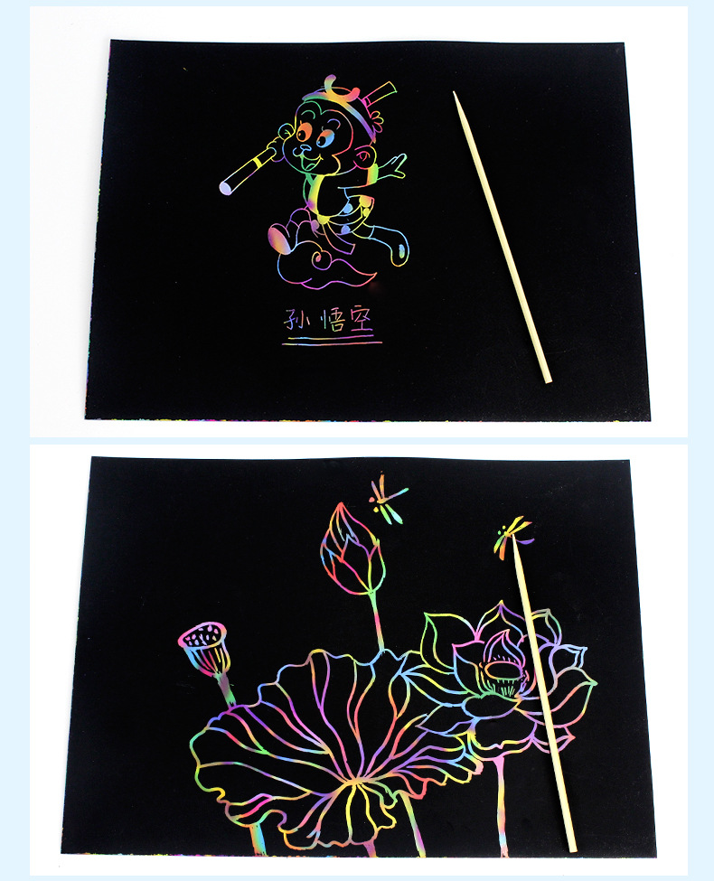 刮蜡纸怎么做,刮画纸怎么做,刮蜡纸怎么画_大山谷图库