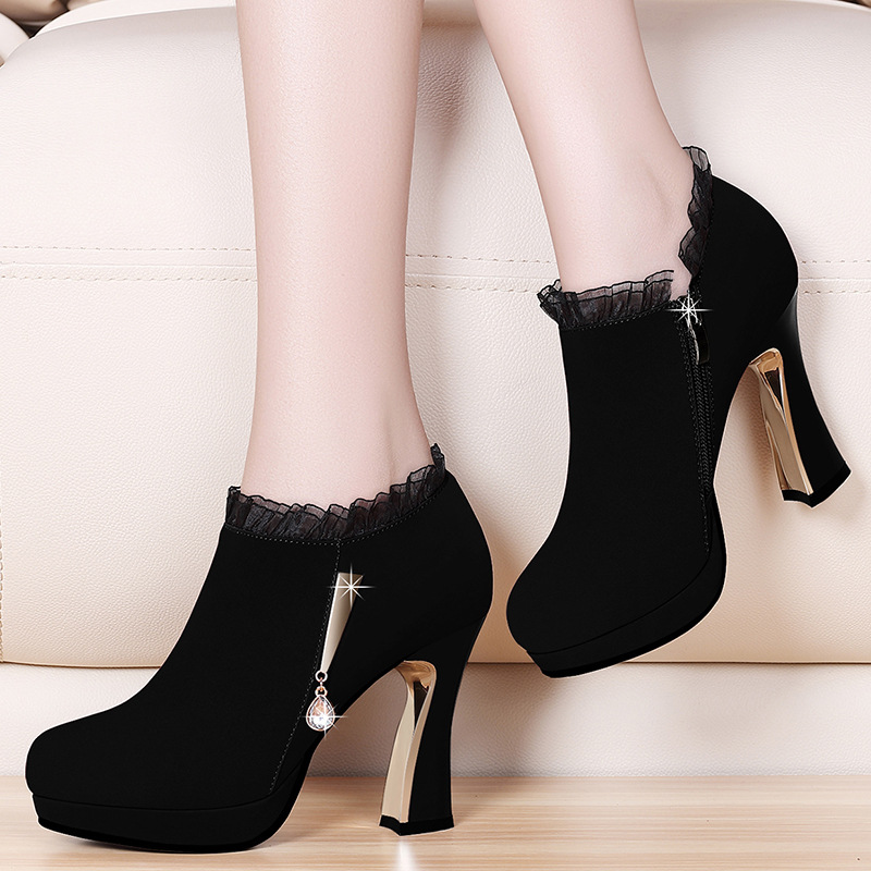 Bottes femme en Daim - Ref 3355324 Image 3