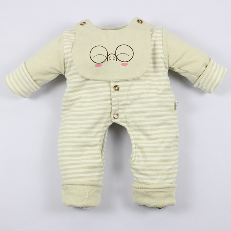 2017新款彩棉婴儿衣服春装新生儿衣服男女宝宝连体衣春秋纯棉哈衣|ms